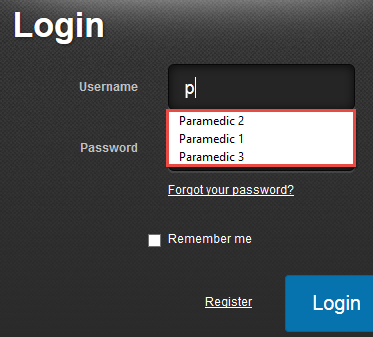 Auto-complete behaviour