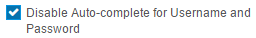 Disable auto-complete setting