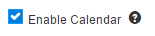 Enable calendar setting