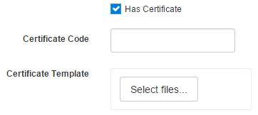 Has Certificate field