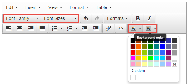 Rich text editor with extras