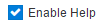 Enable Help setting