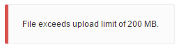 Max file size error