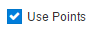 Use Points setting