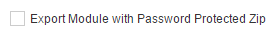 Password protected zip setting