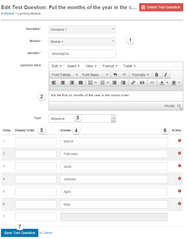 Sequence form
