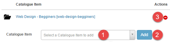 Catalogue item added