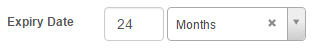 Expiry date setting