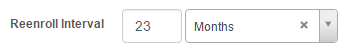 Re-enrol interval setting