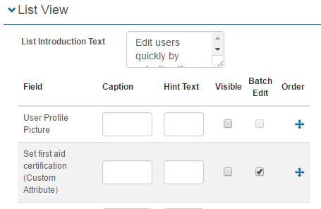 Batch Edit setting