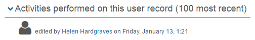 Show section activities UI
