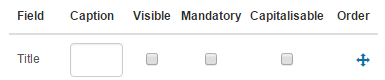 Self-registration field configuration