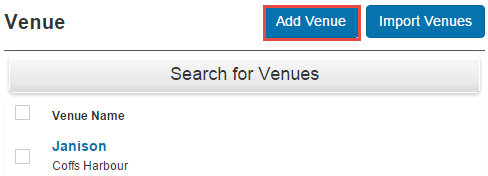 Add Venue menu