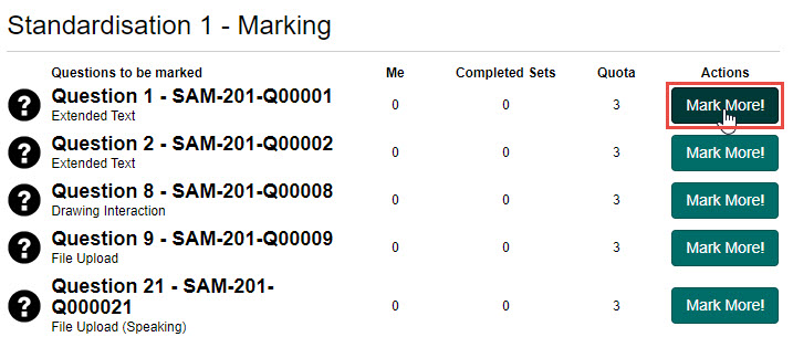 S1 Marking – Mark More button