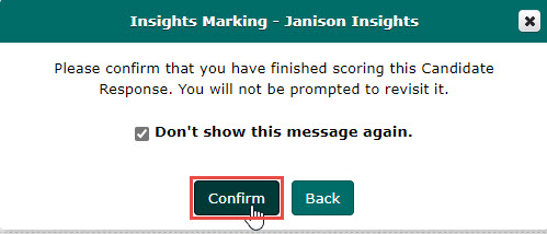 S1 Marking – confirm dialog