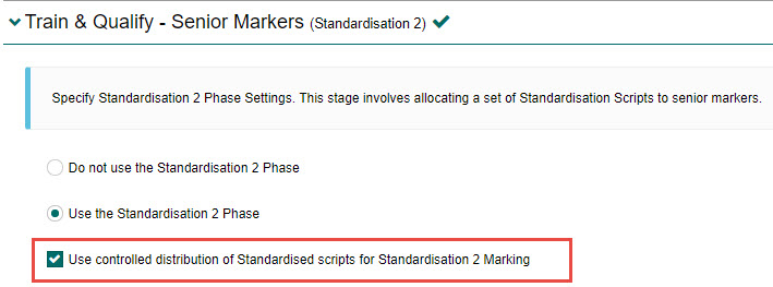 Controlled distribution setting