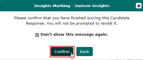 S3 Marking – confirm dialog