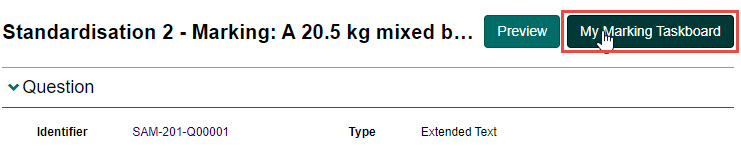 My Marking Taskboard button