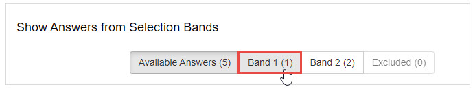 Reviewing band selections