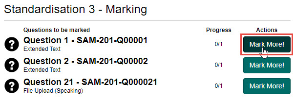 S3 Marking – Mark More button