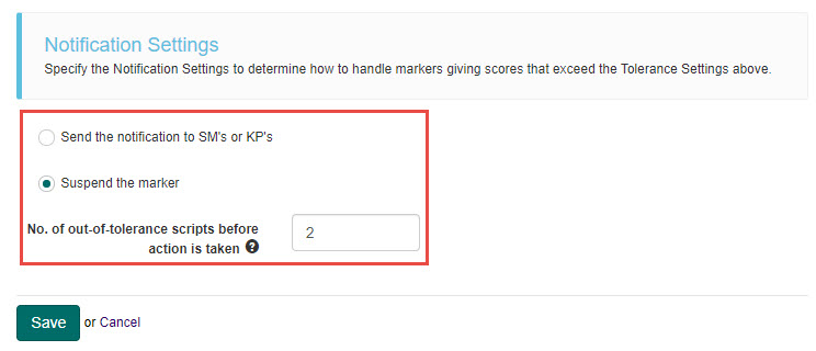 BQM notification settings