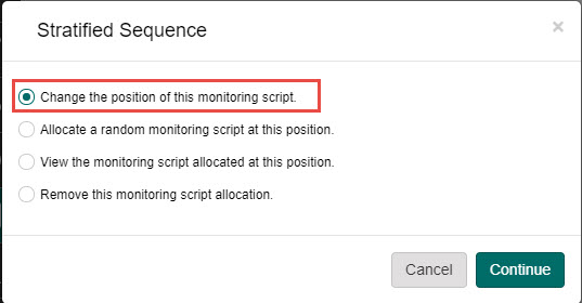 Change position option