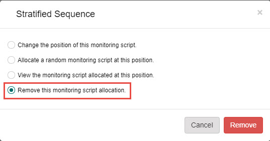 Remove allocation option