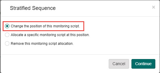 Change position option for random script