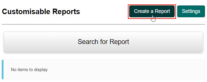 Create a custom report with a template