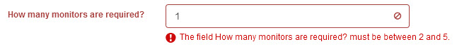 Integer field validation