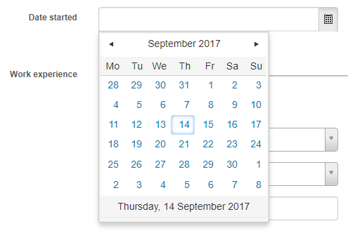 Date custom attribute example