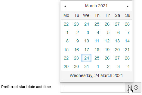 Date Time date picker