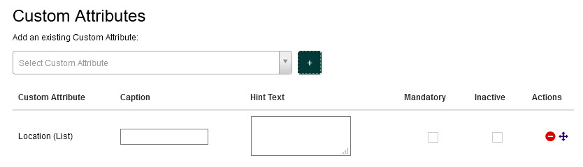 Custom attribute added to the set
