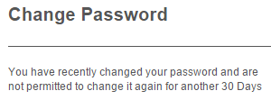 Minimum change interval message
