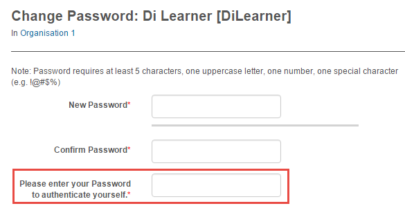 Authentication prompt