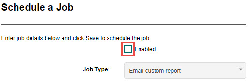 Enabled checkbox