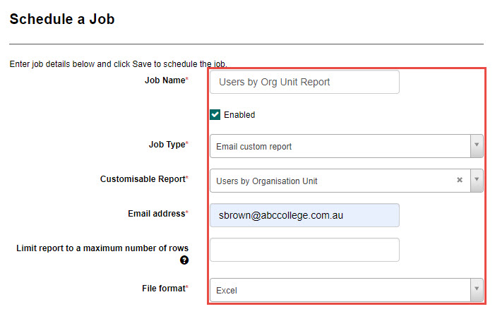 Job details
