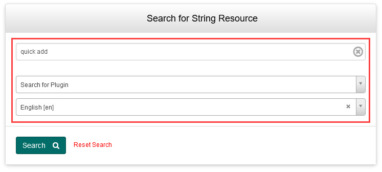 Search fields