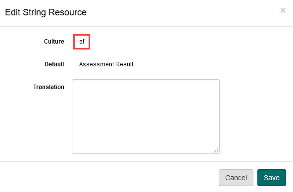 Culture Code in the quick edit popup
