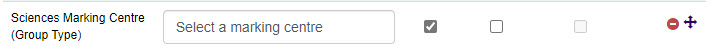 Group Type field on the form