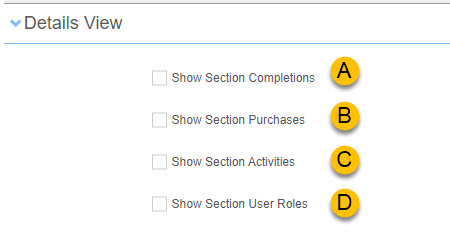 Details View options