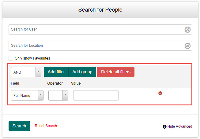 Advanced search