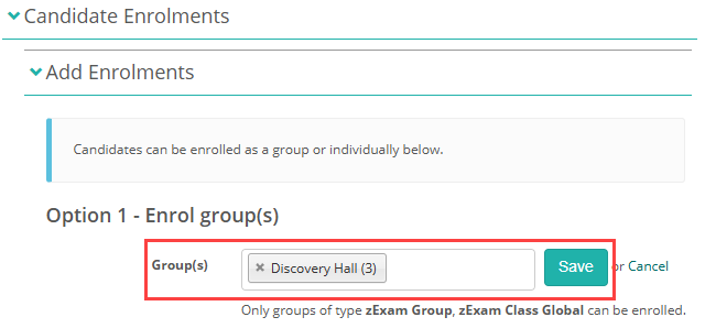 Assessment Events - Select Groups