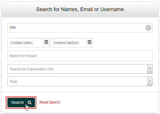Users page showing the user list with Active and Inactive tabs