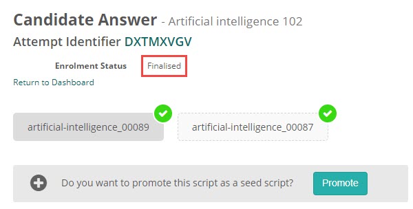 Confirmation modal for releasing results