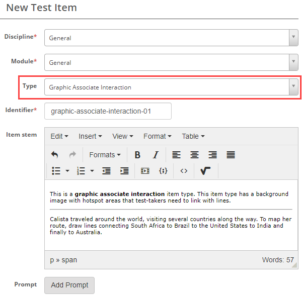 Create a graphic associate interaction item (3)