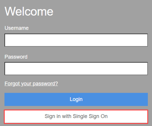 Login page