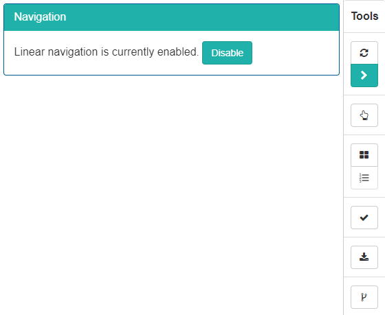 Navigation tool - linear enabled