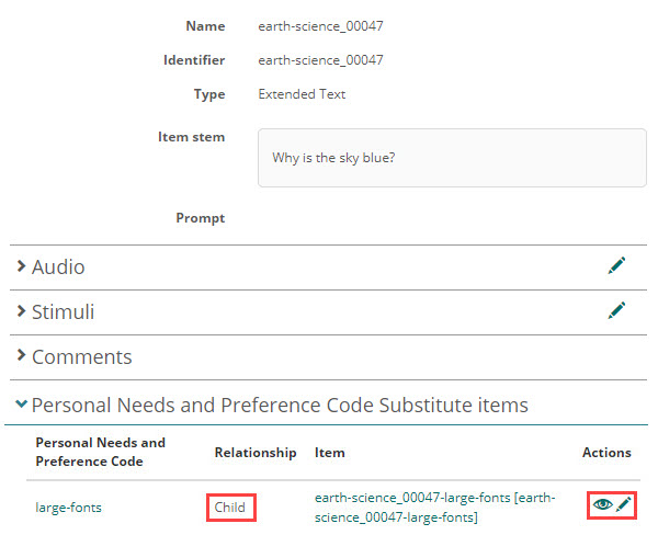 Select substitute item and Save