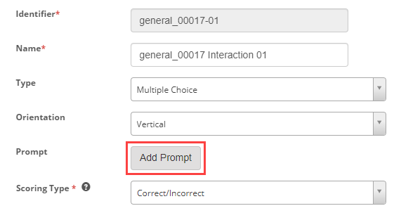 Add prompt